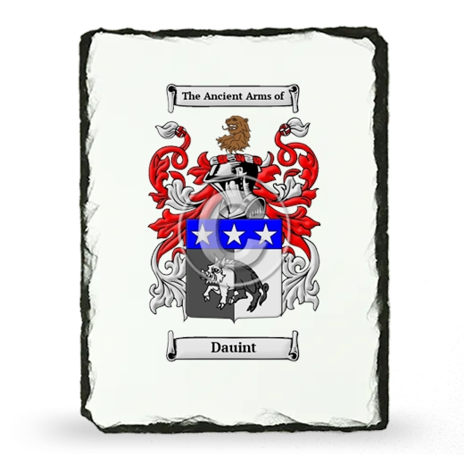 Dauint Coat of Arms Slate