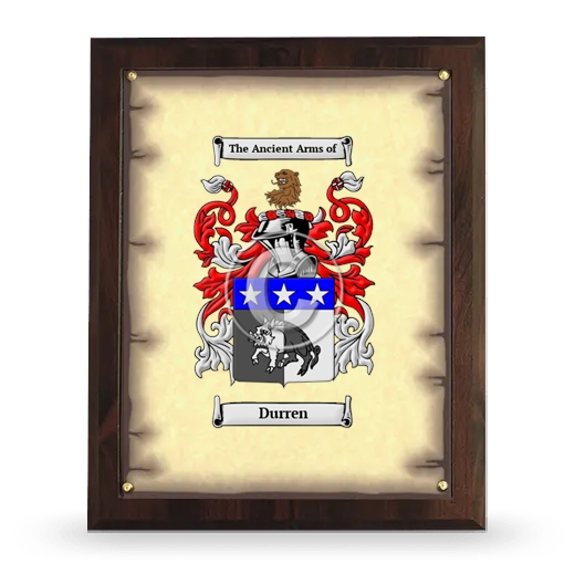 Durren Coat of Arms Plaque