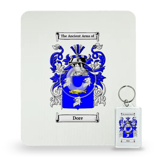 Dore Mouse Pad and Keychain Combo Package