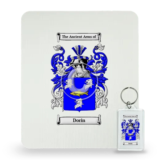 Dorin Mouse Pad and Keychain Combo Package