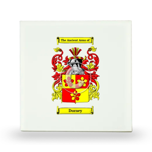 Durney Small Ceramic Tile with Coat of Arms