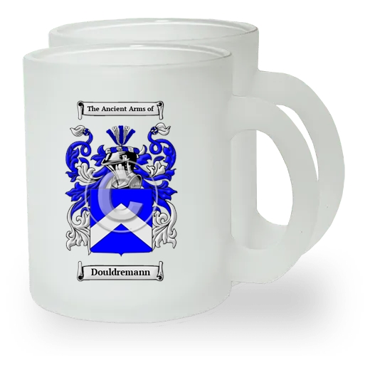 Douldremann Pair of Frosted Glass Mugs