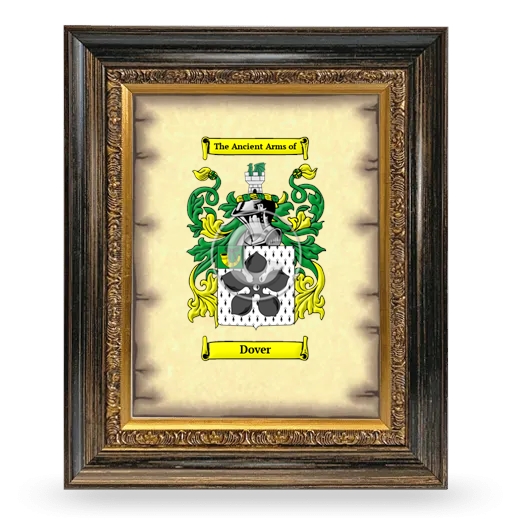 Dover Coat of Arms Framed - Heirloom