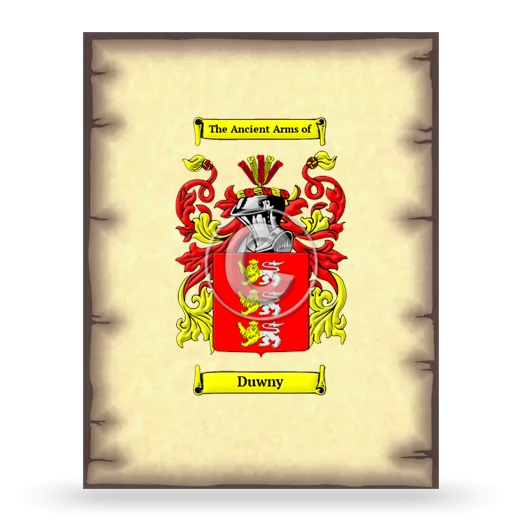 Duwny Coat of Arms Print