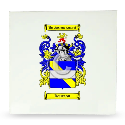 Doueson Large Ceramic Tile with Coat of Arms