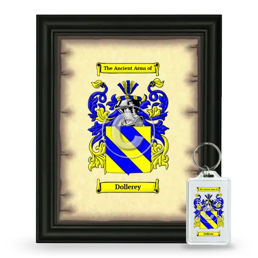 Dollerey Framed Coat of Arms and Keychain - Black