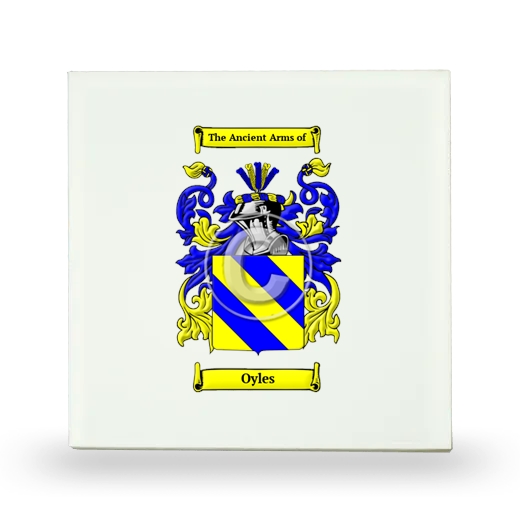 Oyles Small Ceramic Tile with Coat of Arms