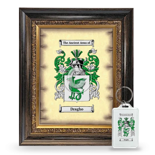 Dragho Framed Coat of Arms and Keychain - Heirloom