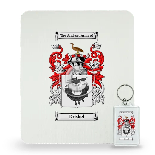 Driskel Mouse Pad and Keychain Combo Package