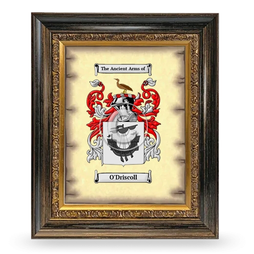 O'Driscoll Coat of Arms Framed - Heirloom
