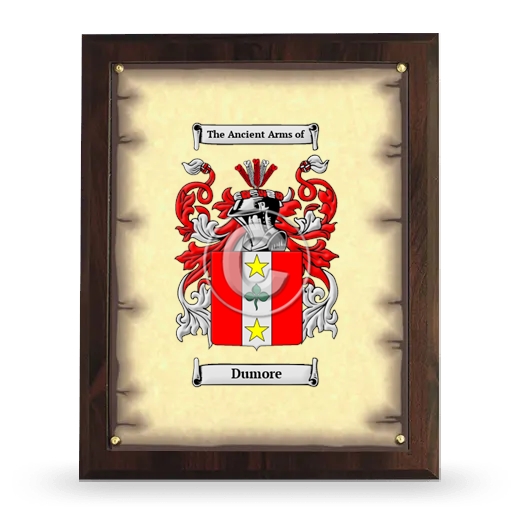 Dumore Coat of Arms Plaque