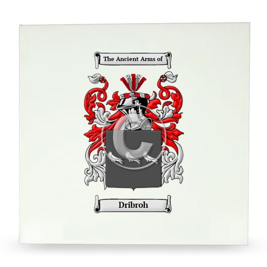 Dribroh Large Ceramic Tile with Coat of Arms