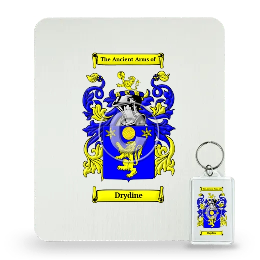 Drydine Mouse Pad and Keychain Combo Package