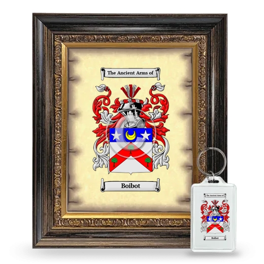 Boibot Framed Coat of Arms and Keychain - Heirloom