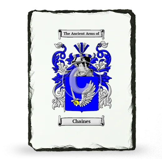 Chaines Coat of Arms Slate