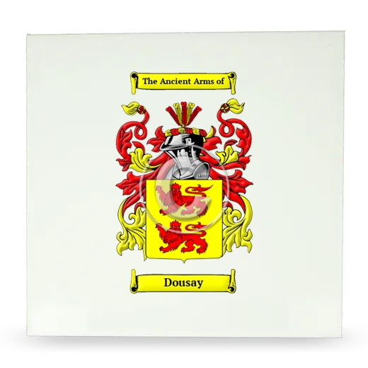 Dousay Large Ceramic Tile with Coat of Arms