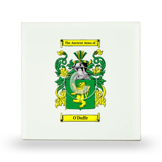 O'Duffe Small Ceramic Tile with Coat of Arms