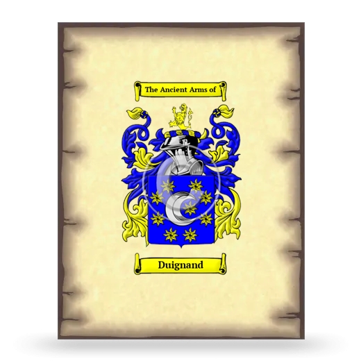 Duignand Coat of Arms Print