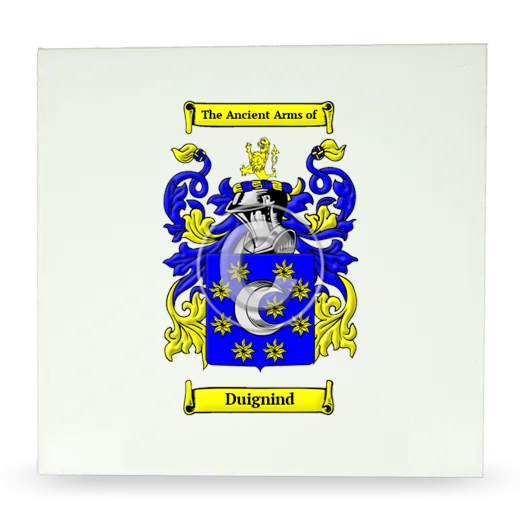 Duignind Large Ceramic Tile with Coat of Arms