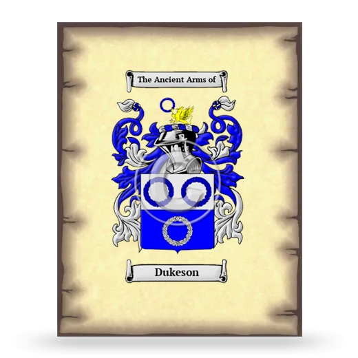 Dukeson Coat of Arms Print