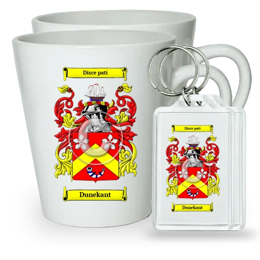 Dunekant Pair of Latte Mugs and Pair of Keychains