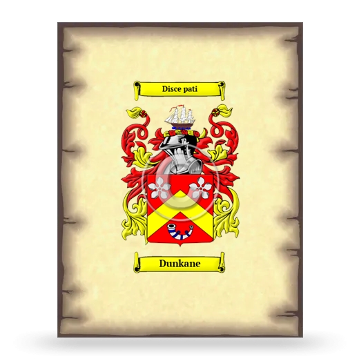 Dunkane Coat of Arms Print