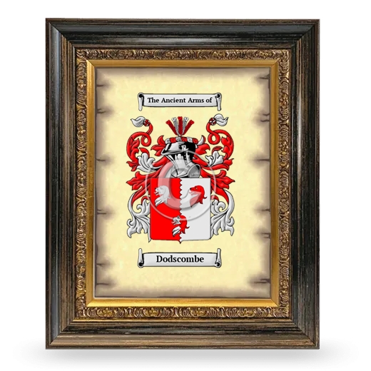 Dodscombe Coat of Arms Framed - Heirloom