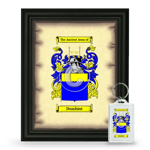 Dumhint Framed Coat of Arms and Keychain - Black