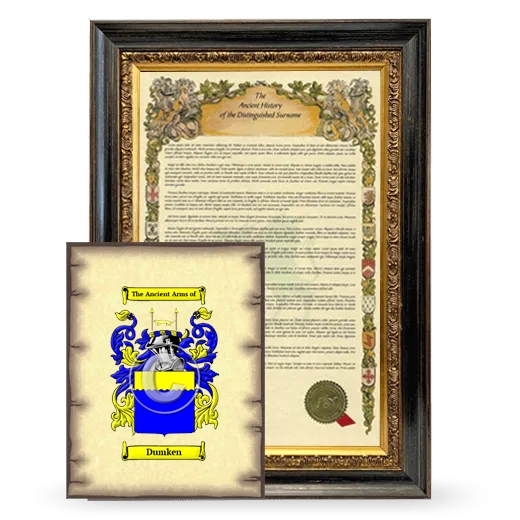 Dumken Framed History and Coat of Arms Print - Heirloom