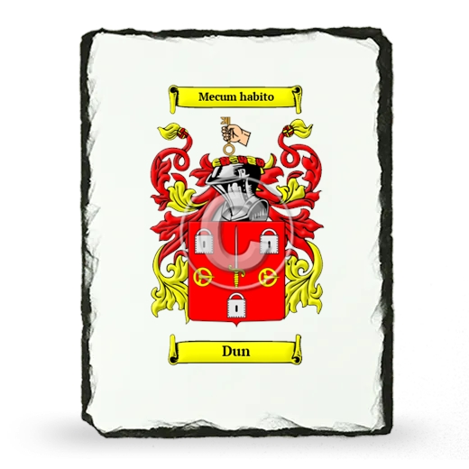 Dun Coat of Arms Slate