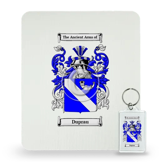 Duprau Mouse Pad and Keychain Combo Package