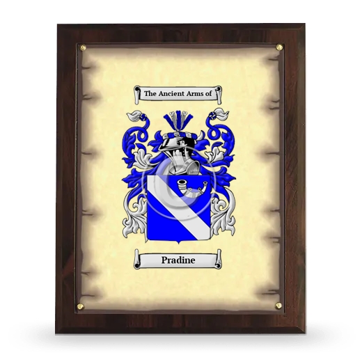 Pradine Coat of Arms Plaque