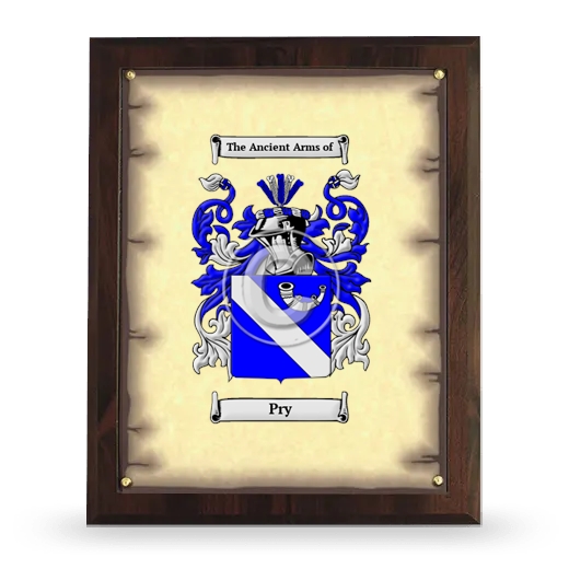 Pry Coat of Arms Plaque