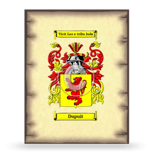 Dupuit Coat of Arms Print