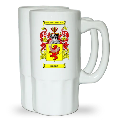 Dupuit Pair of Beer Steins