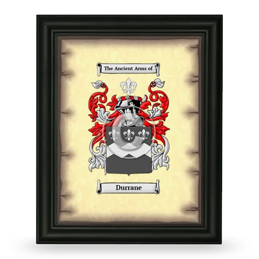Durrane Coat of Arms Framed - Black