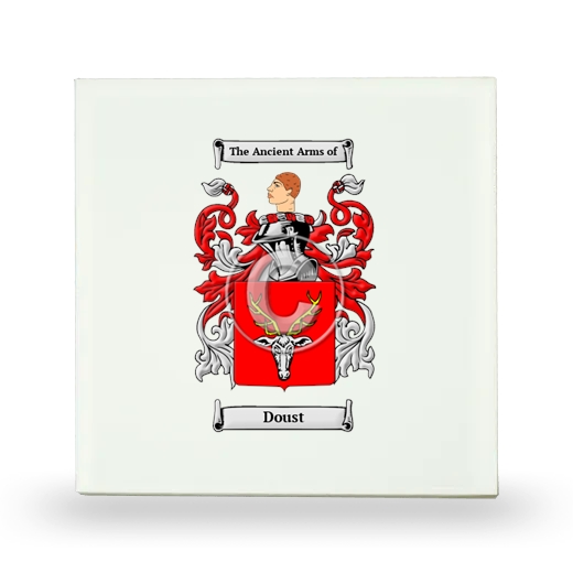 Doust Small Ceramic Tile with Coat of Arms