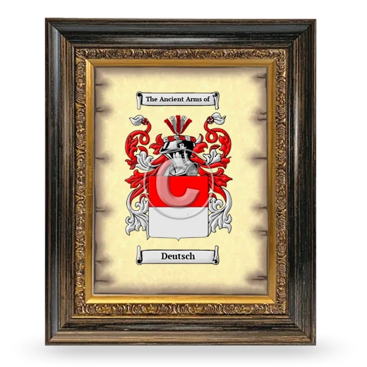 Deutsch Coat of Arms Framed - Heirloom