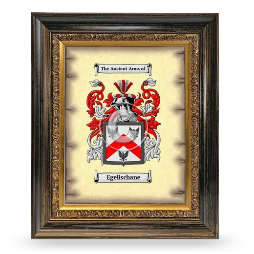 Egelischane Coat of Arms Framed - Heirloom