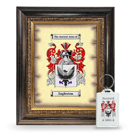 Eagleston Framed Coat of Arms and Keychain - Heirloom