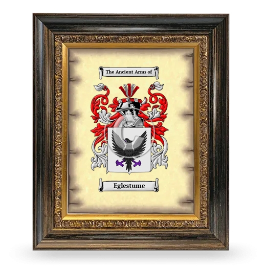 Eglestume Coat of Arms Framed - Heirloom