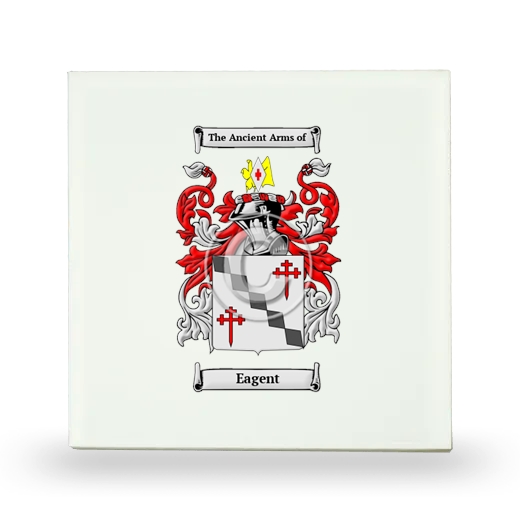 Eagent Small Ceramic Tile with Coat of Arms