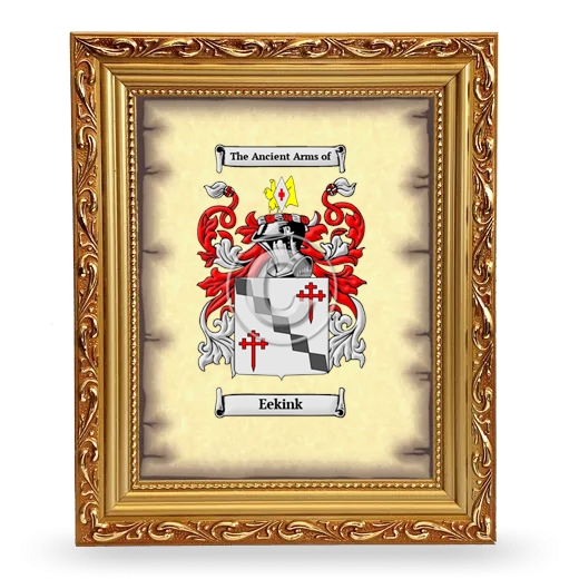 Eekink Coat of Arms Framed - Gold