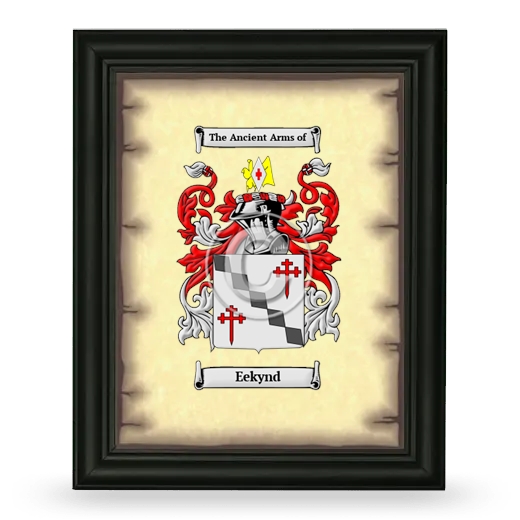 Eekynd Coat of Arms Framed - Black