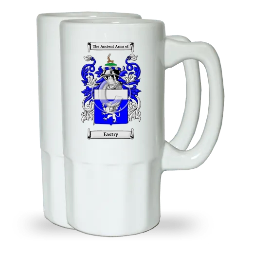 Eastry Pair of Beer Steins