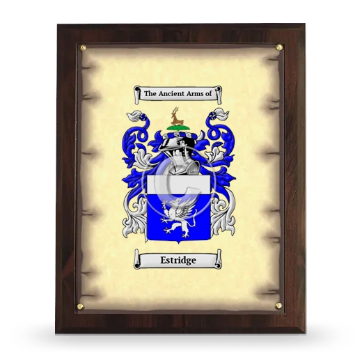 Estridge Coat of Arms Plaque