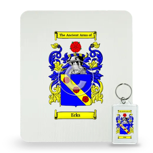 Ecks Mouse Pad and Keychain Combo Package