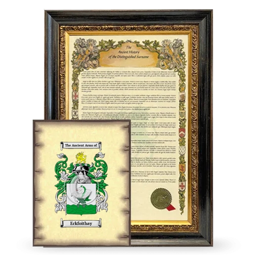 Eckfoithay Framed History and Coat of Arms Print - Heirloom