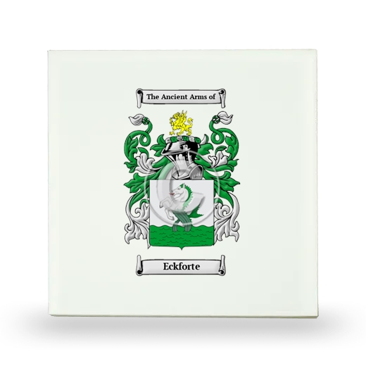 Eckforte Small Ceramic Tile with Coat of Arms