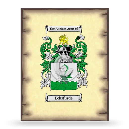 Ecksfurde Coat of Arms Print